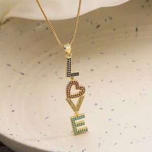 18k plated LOVE necklace